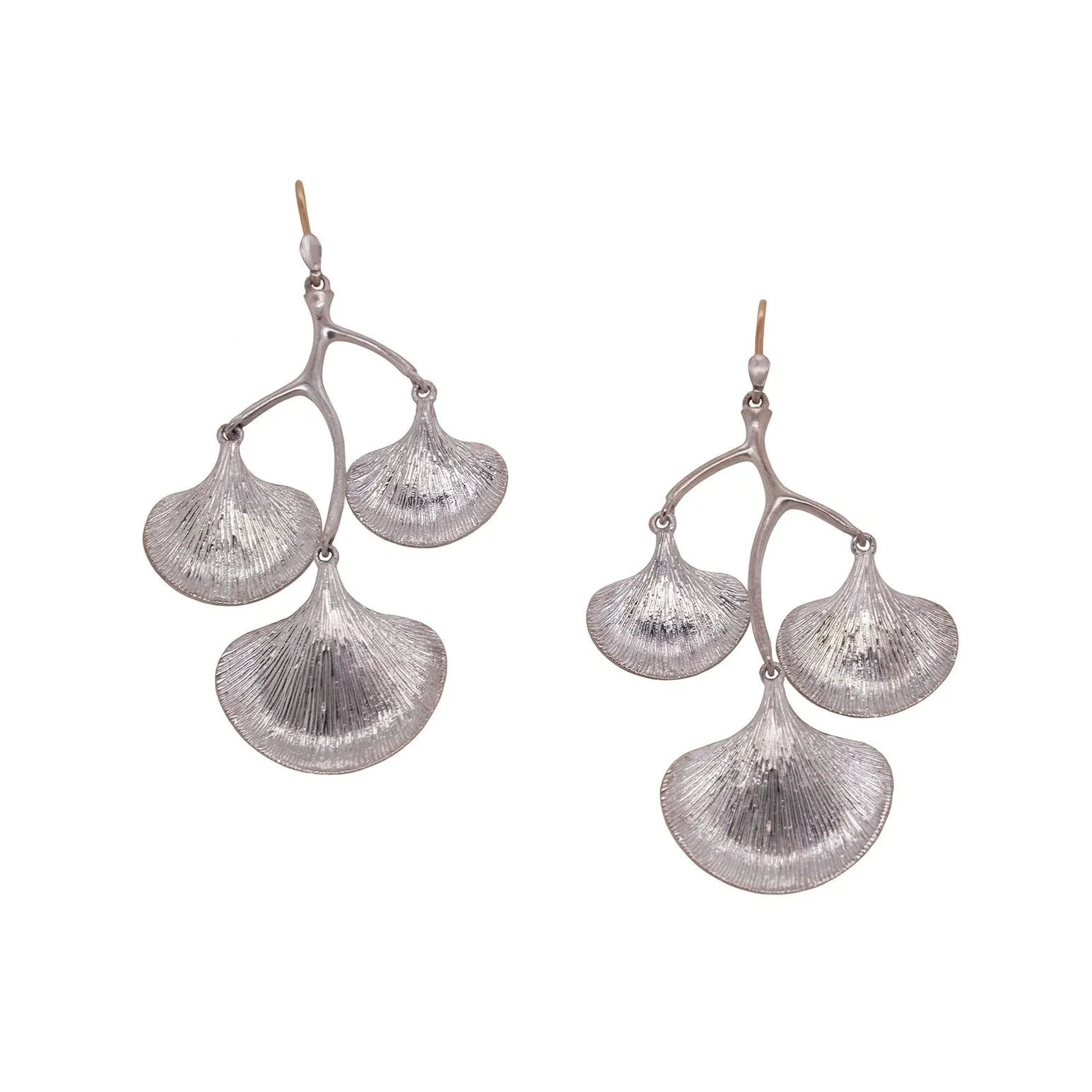 Ginkgo Branch Cluster Earrings