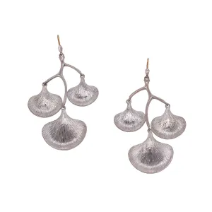Ginkgo Branch Cluster Earrings