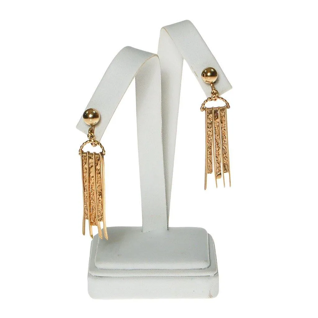 Gold Dagger Spike Earrings by Winard