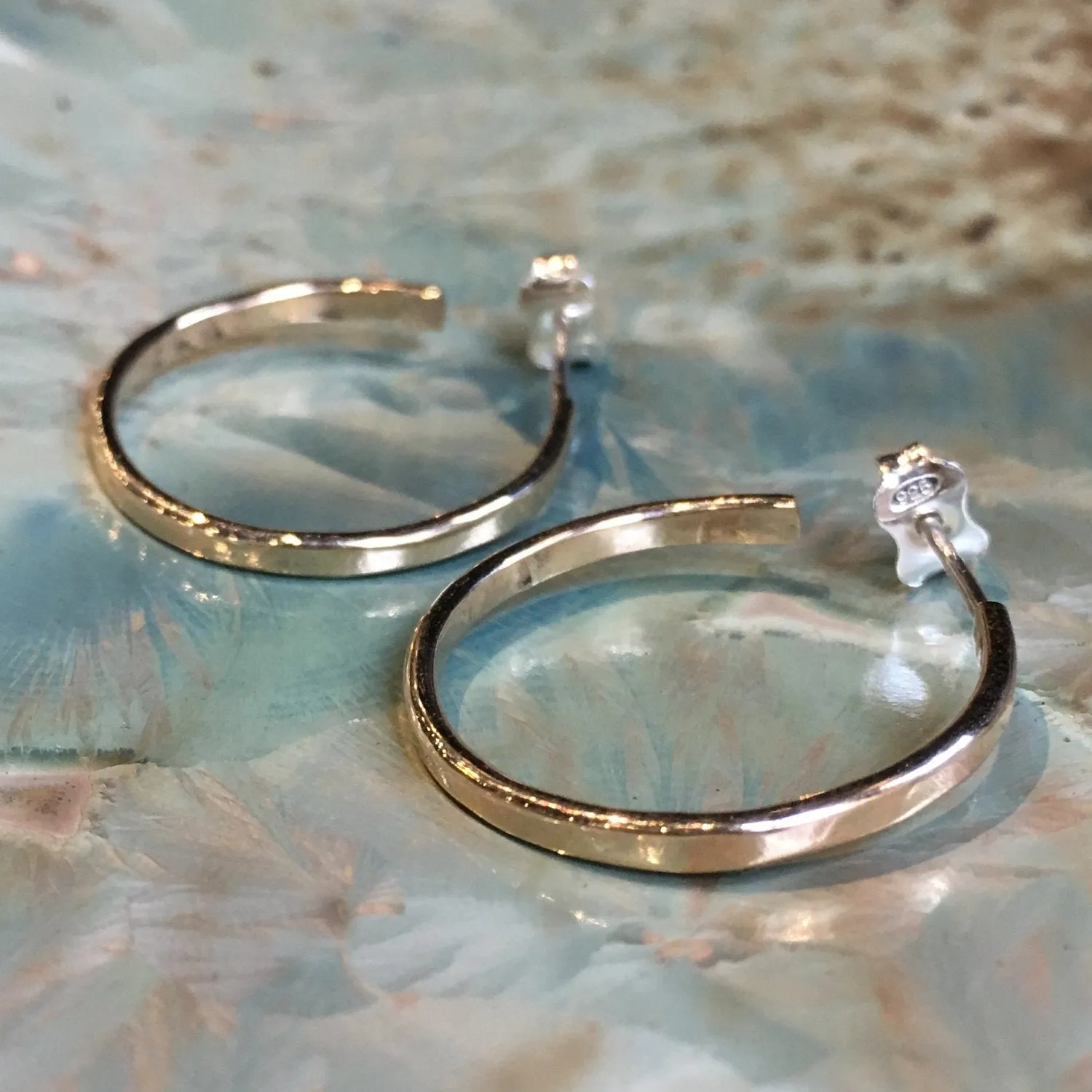 Gold Hoop earrings - Simple Things.