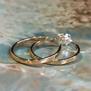 Gold Hoop earrings - Simple Things.