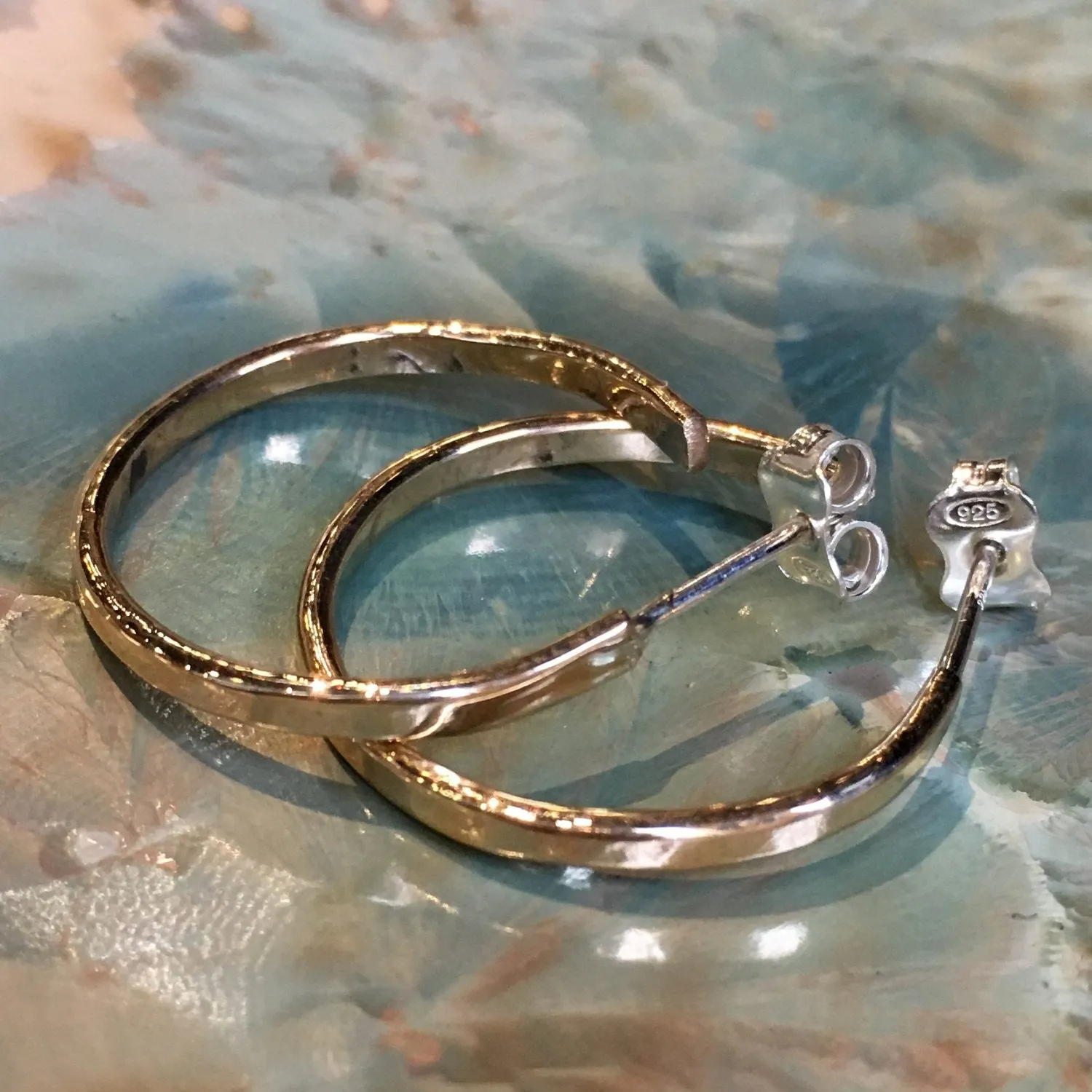 Gold Hoop earrings - Simple Things.