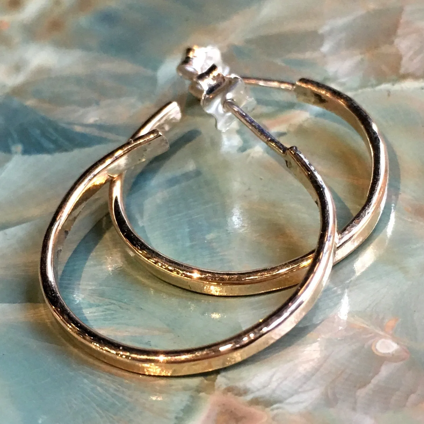 Gold Hoop earrings - Simple Things.