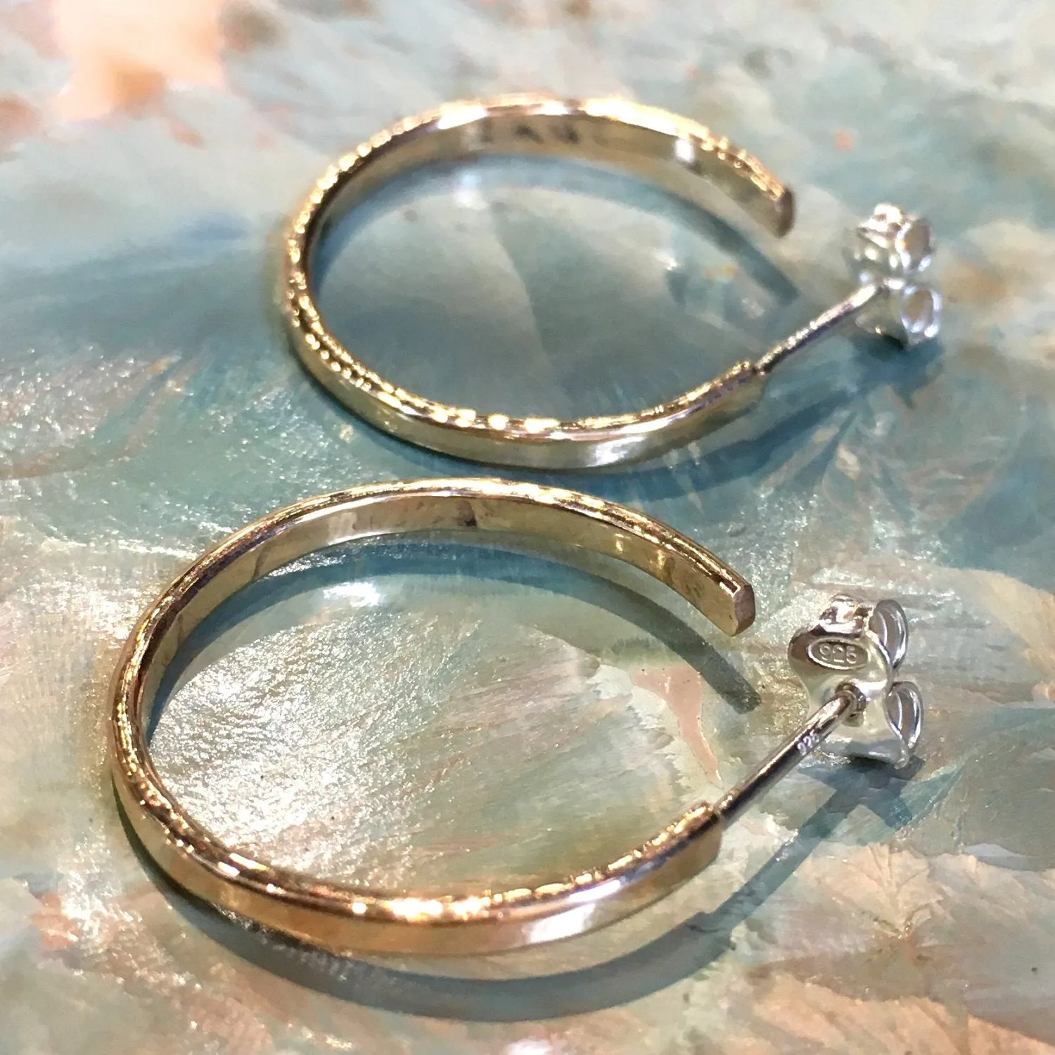 Gold Hoop earrings - Simple Things.