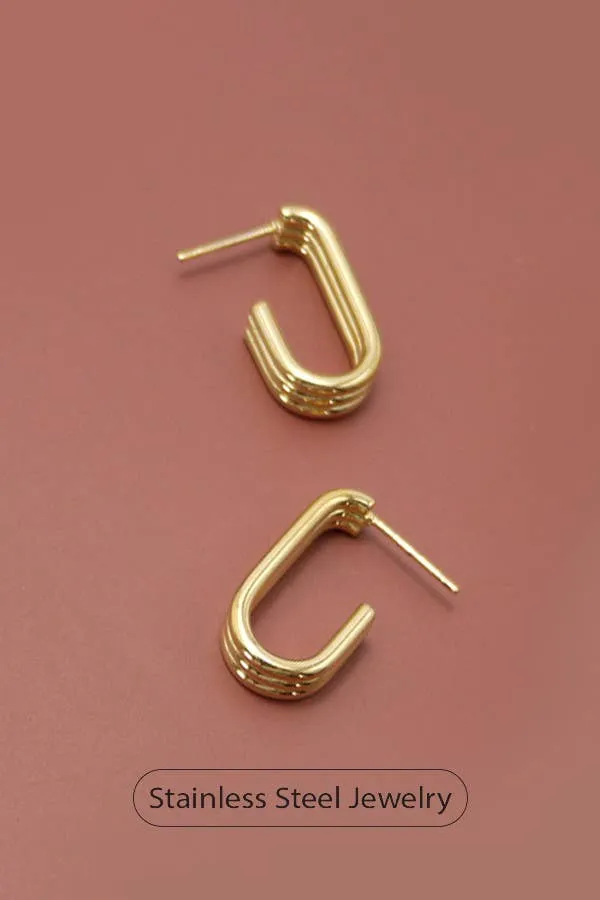 Gold Huggie Hoops