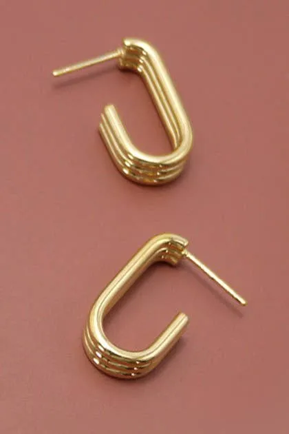 Gold Huggie Hoops