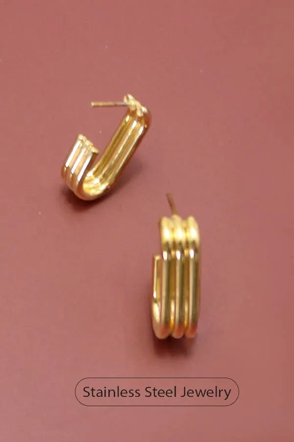 Gold Huggie Hoops