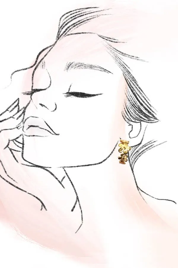 Gold Huggie Hoops