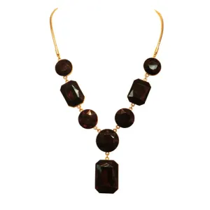 GOLD-RUBY NECKLACE  #FW1202706 (NG3)
