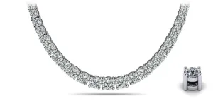 Graduated Diamond Necklace With Shiny Diamond Links  with 2.00 ct.(finished)