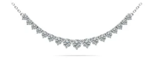 Graduated Red Carpet Diamond Necklace With Chain Lab-Grown Diamond  with 1.10 ct.(finished)