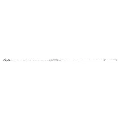 Gucci 18K White Gold Link To Love Diamond Bar Bracelet