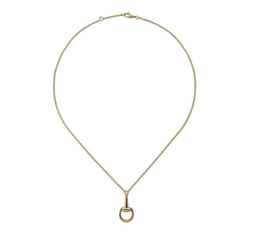 Gucci 18K Yellow Gold Horsebit Necklace