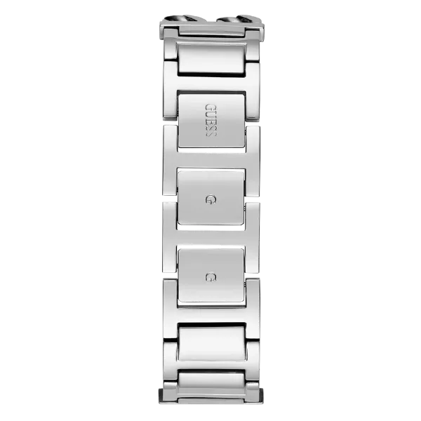 Guess MOD ID Silver Stainless Steel Silver Dial Quartz Watch for Ladies - GW0668L1