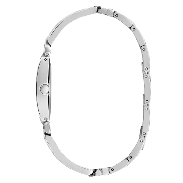 Guess MOD ID Silver Stainless Steel Silver Dial Quartz Watch for Ladies - GW0668L1