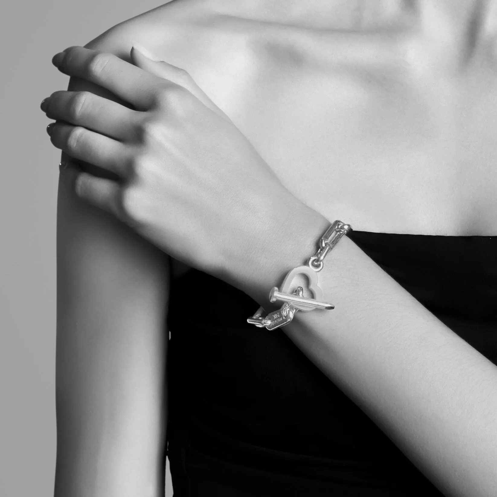 Heart and Nail Bracelet