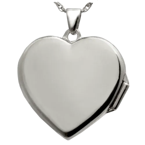 Heart Double Photo Locket Footprint Pendant
