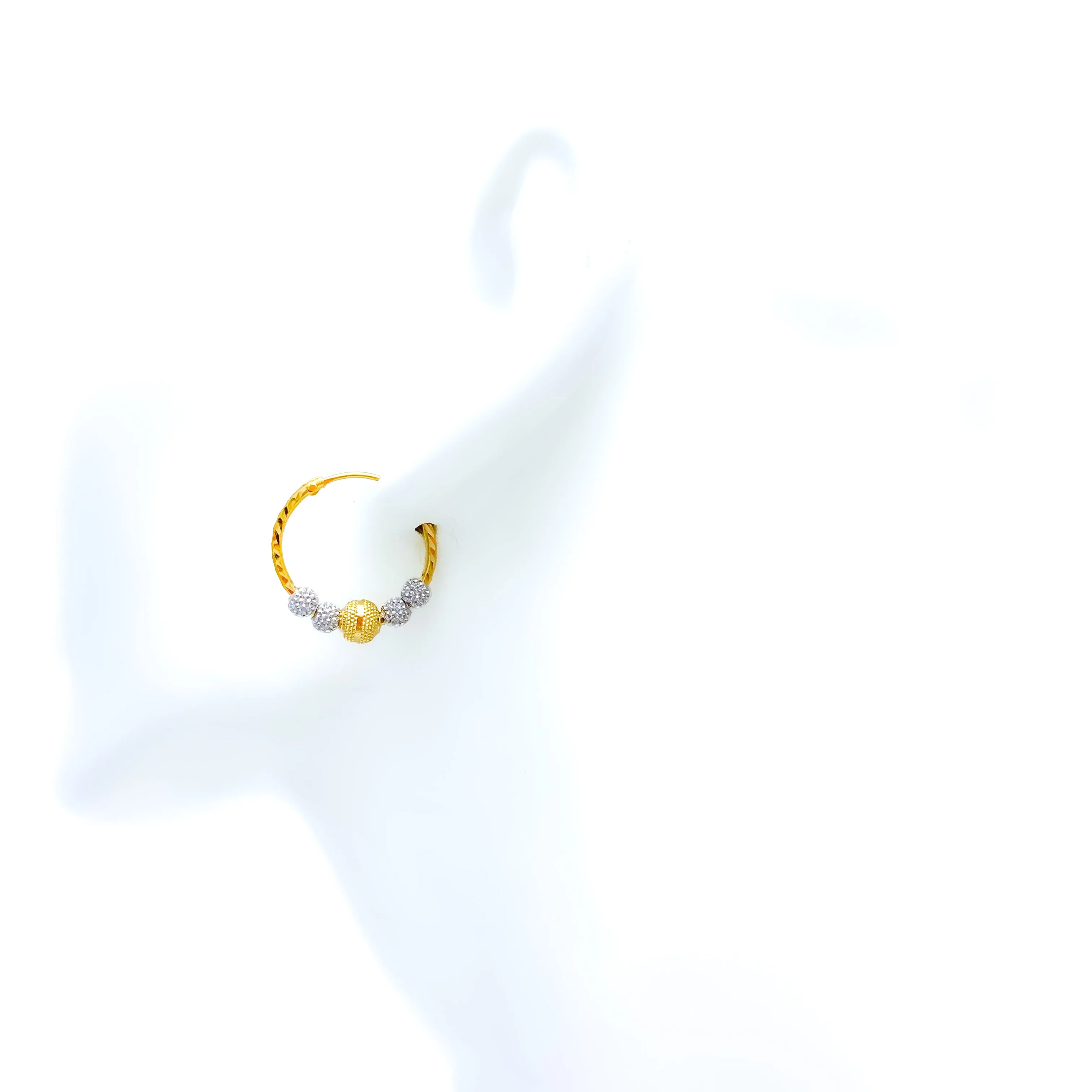 High Finish Dual Tone 22k Gold Bali