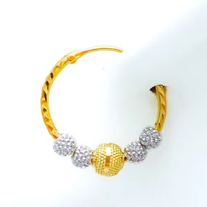 High Finish Dual Tone 22k Gold Bali