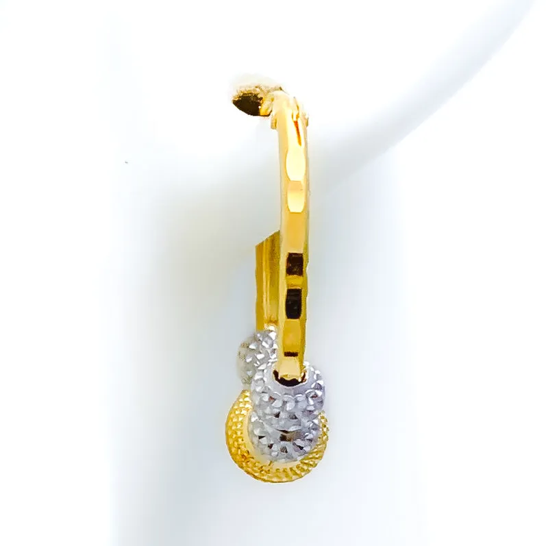 High Finish Dual Tone 22k Gold Bali