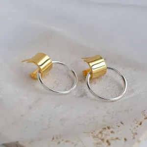 Hoop de Loop Geometric Drop Earrings