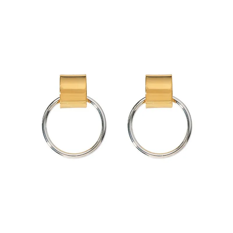 Hoop de Loop Geometric Drop Earrings
