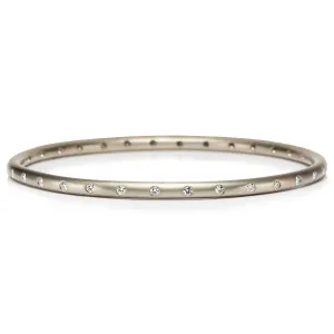 Hoopstock 32 Diamond Bangle in 18K Alpine Gold- 3.3mm