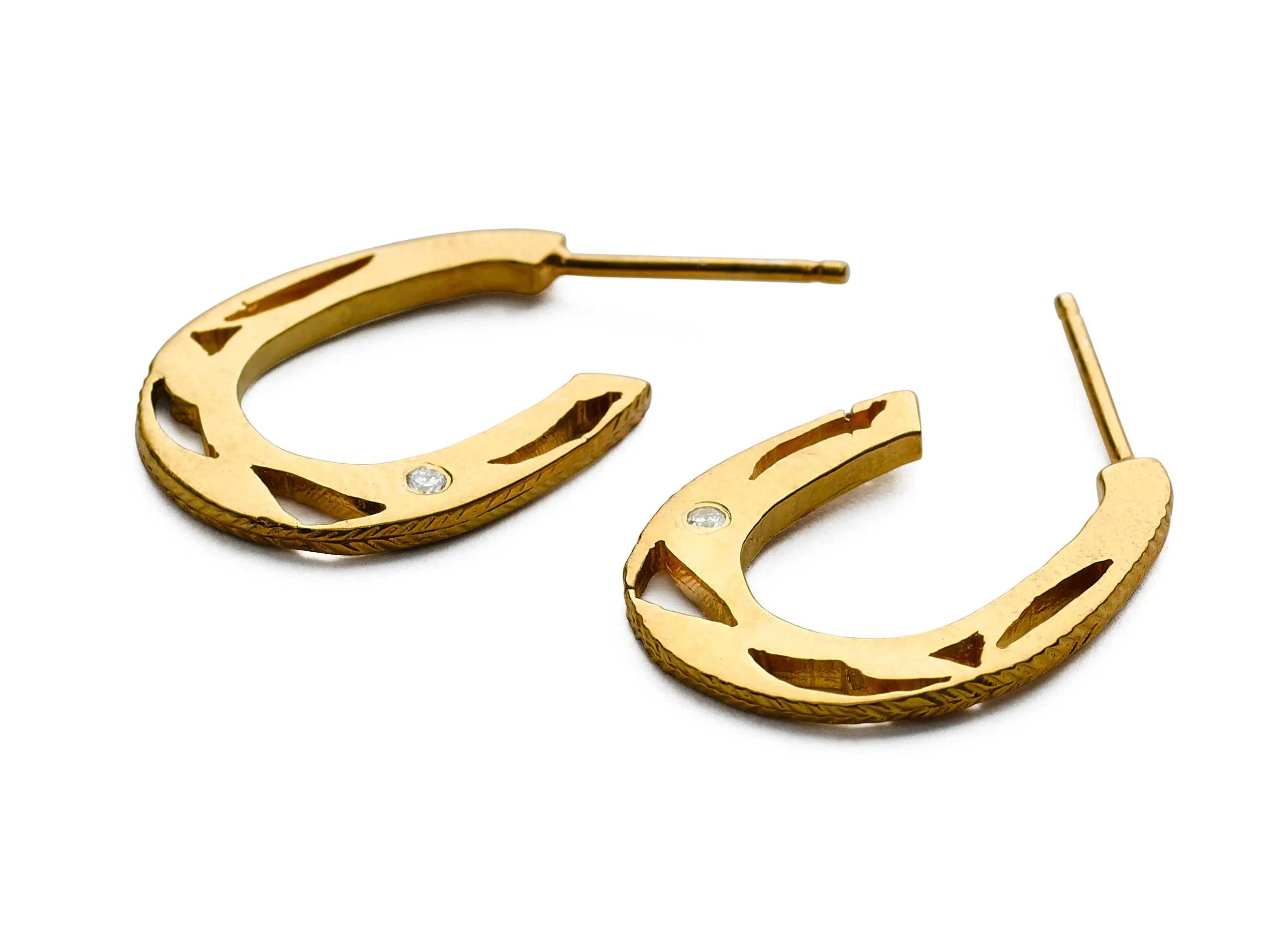 Horseshoe Hoop Earrings