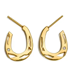 Horseshoe Hoop Earrings