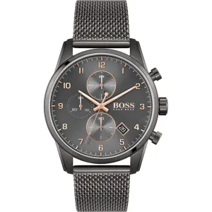 Hugo Boss Skymaster Grey Mesh Men's Watch 1513837