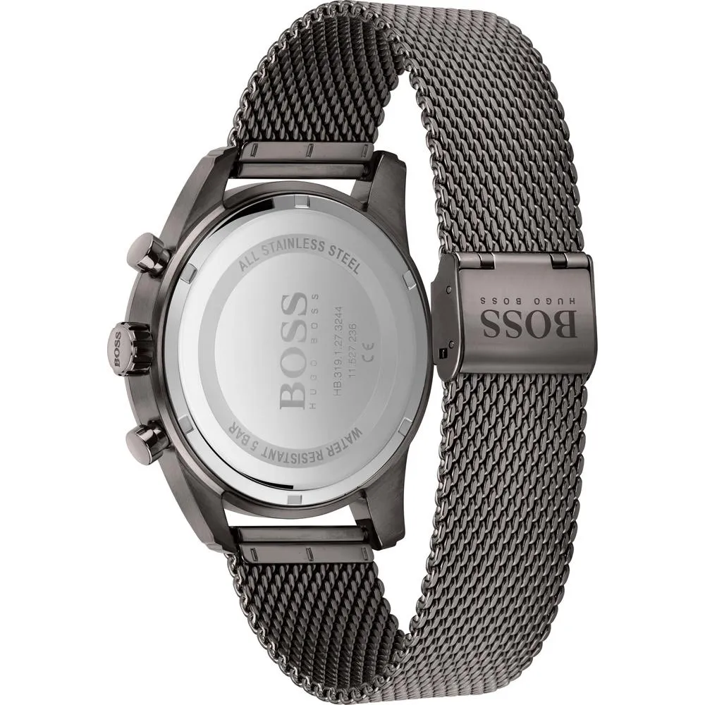 Hugo Boss Skymaster Grey Mesh Men's Watch 1513837