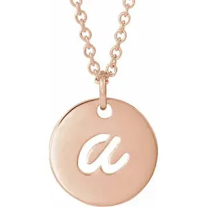 Initial Script 16-18" Necklace 88227
