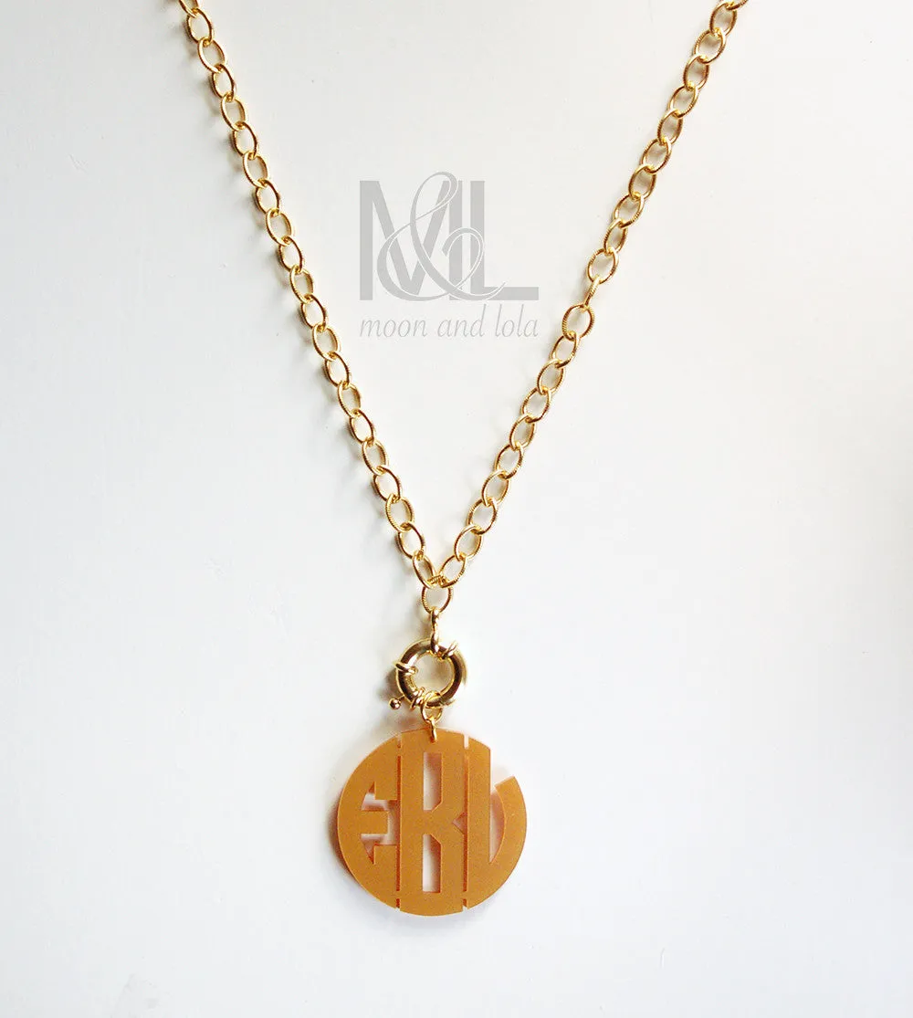Interchangeable Block Monogram Charm (WS)