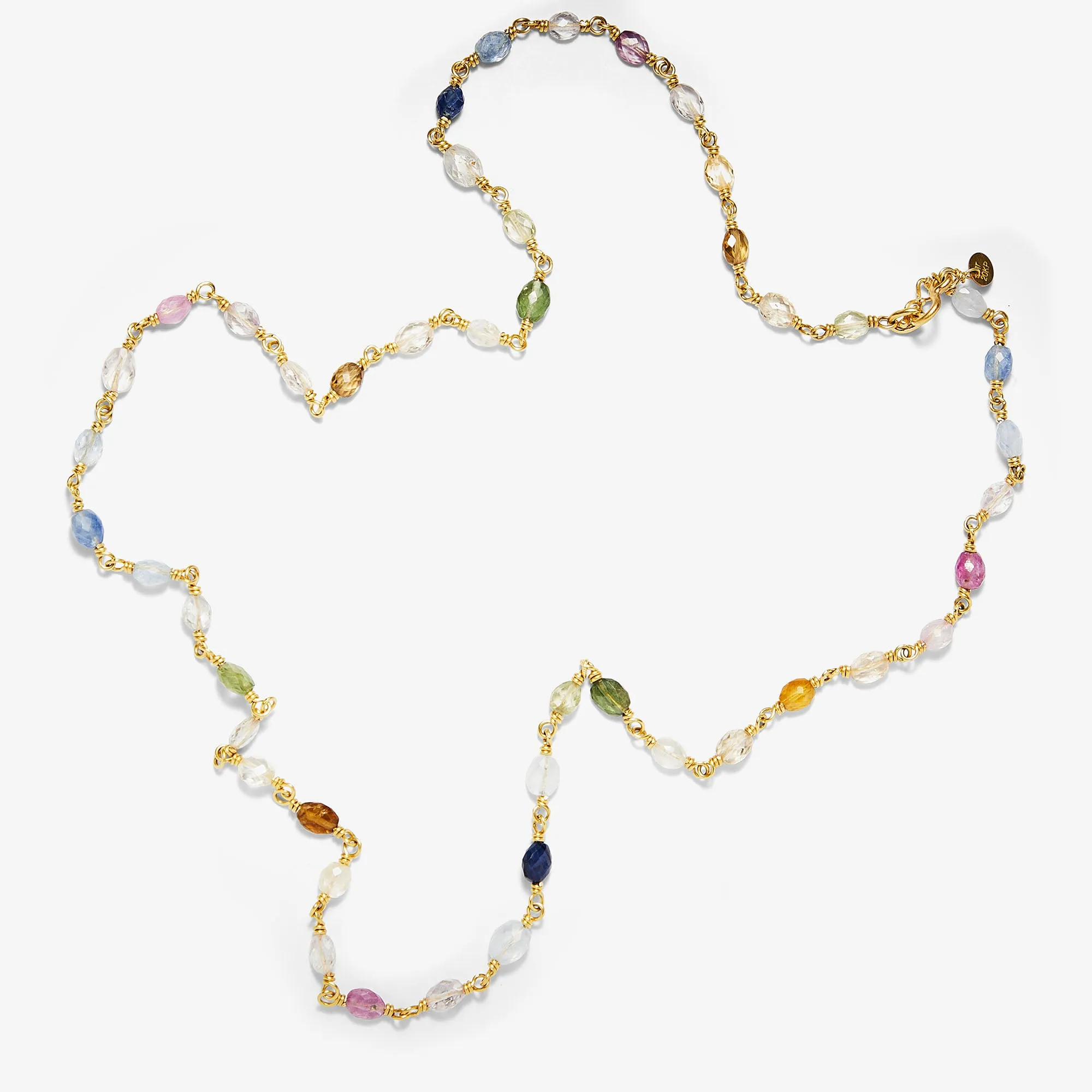Isabella "Treasure Chest" Necklace in 20K Peach Gold- 24''