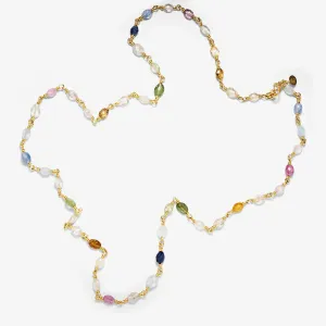 Isabella "Treasure Chest" Necklace in 20K Peach Gold- 24''