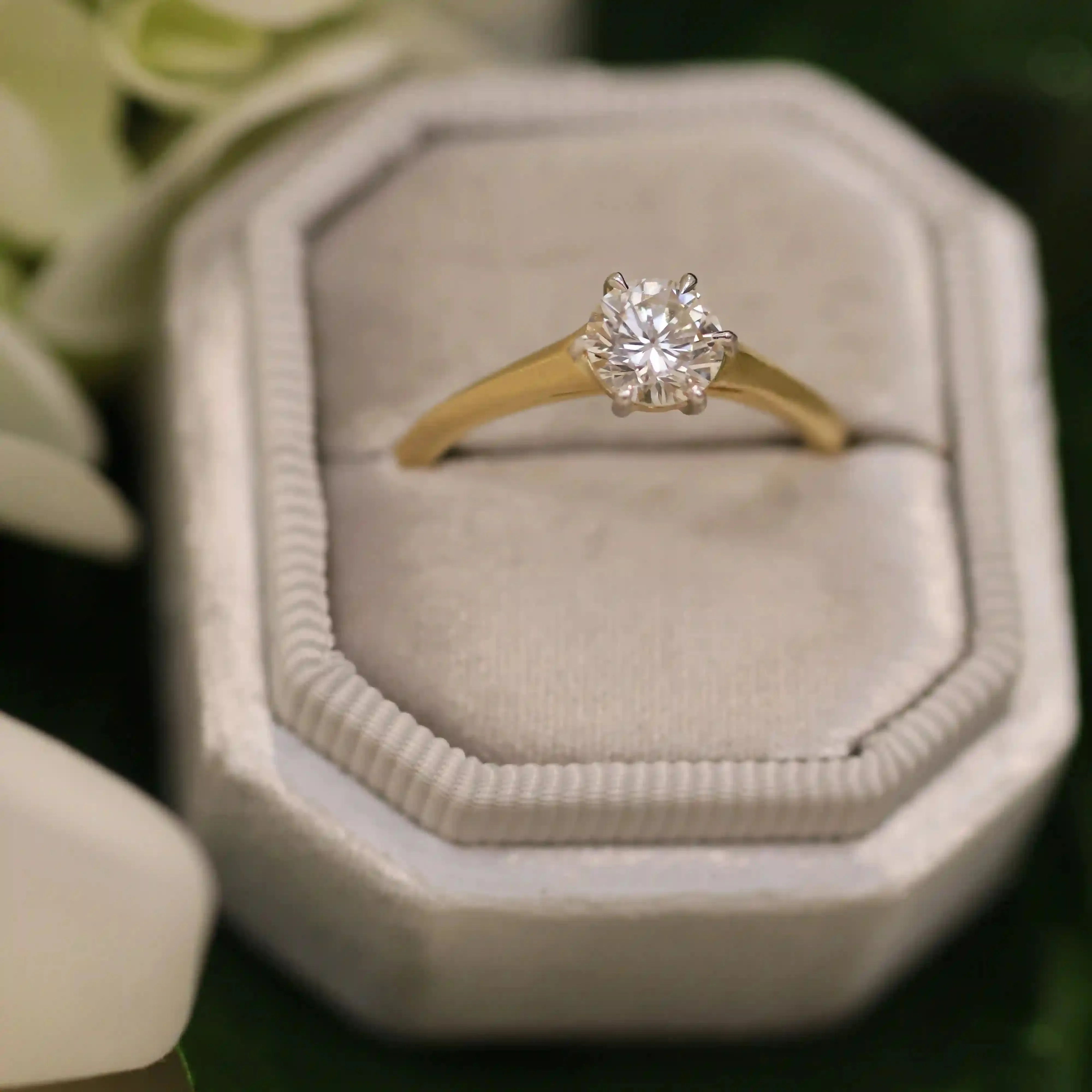 Jade Trau Solitaire Engagement Ring