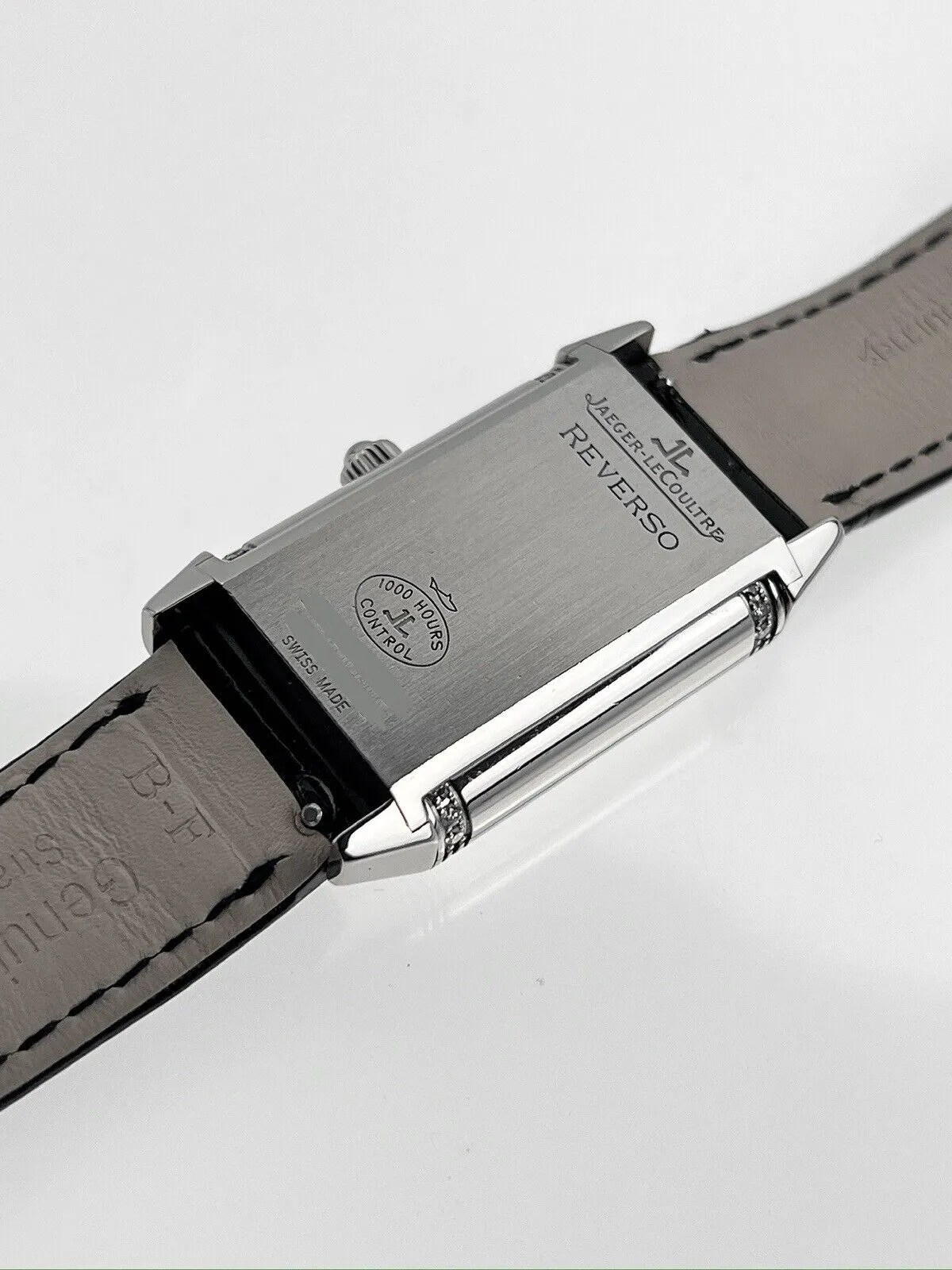 Jaeger-LeCoultre Reverso Silver Women's Watch Factory Diamonds  Ref 256.8.75
