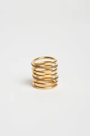 JOANNE FISKE | BLACK DIAMOND SPIRAL RING
