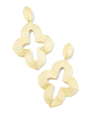 Kendra Scott Abbie Metal Statement Earrings - Gold