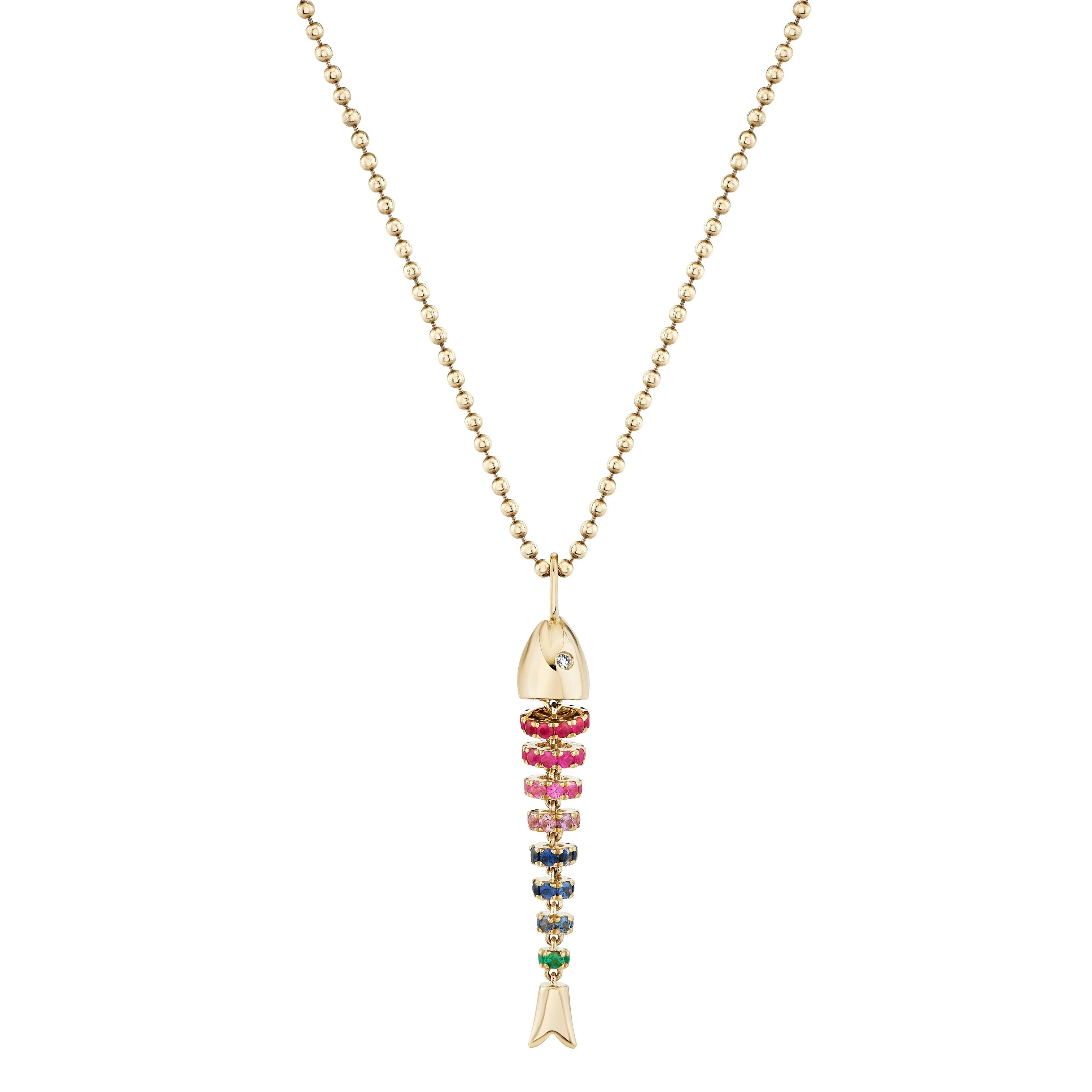 Kinetic Rainbow Poisson Pendant