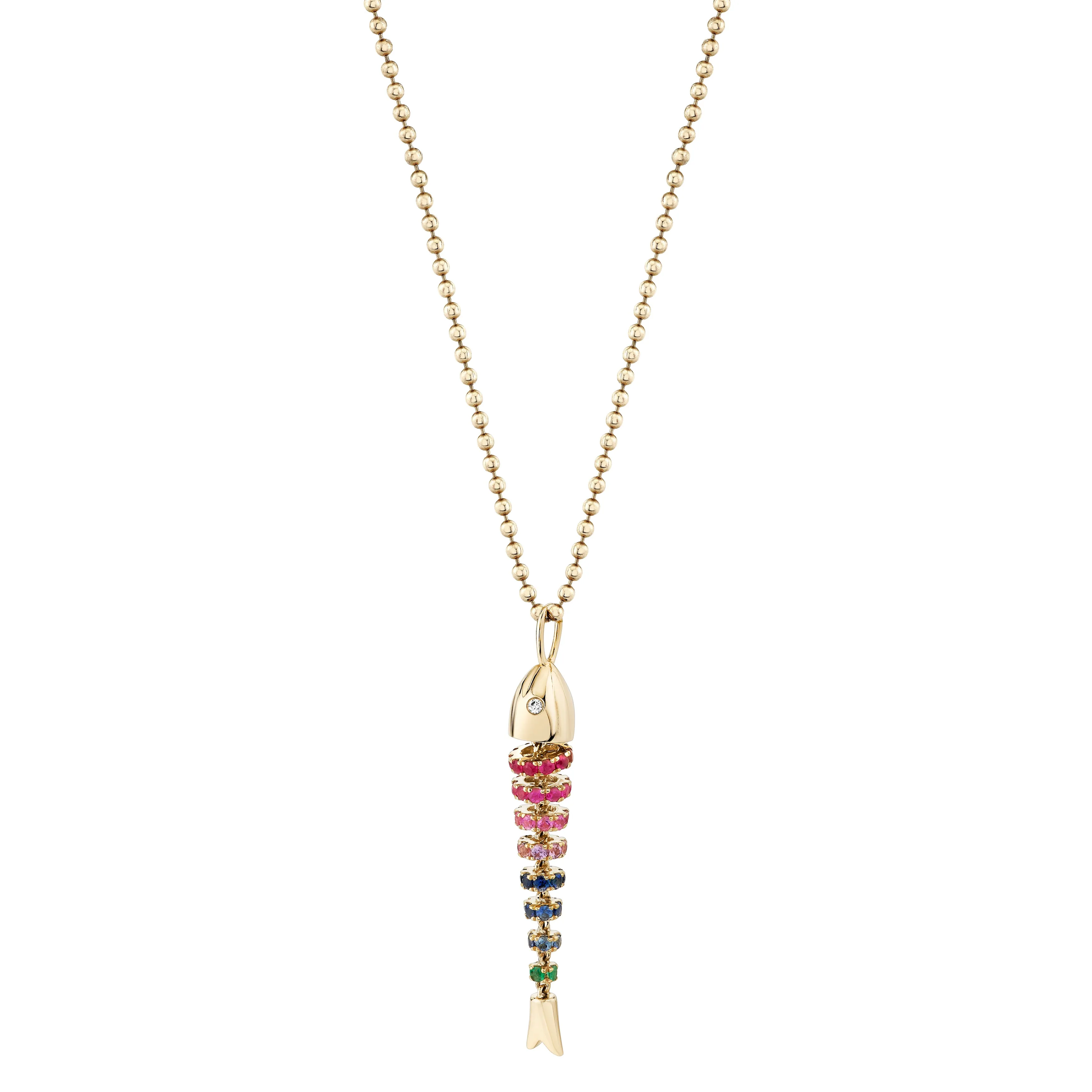 Kinetic Rainbow Poisson Pendant