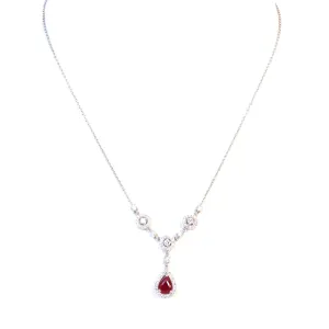 Korloff 18K White Gold Necklace With Diamond