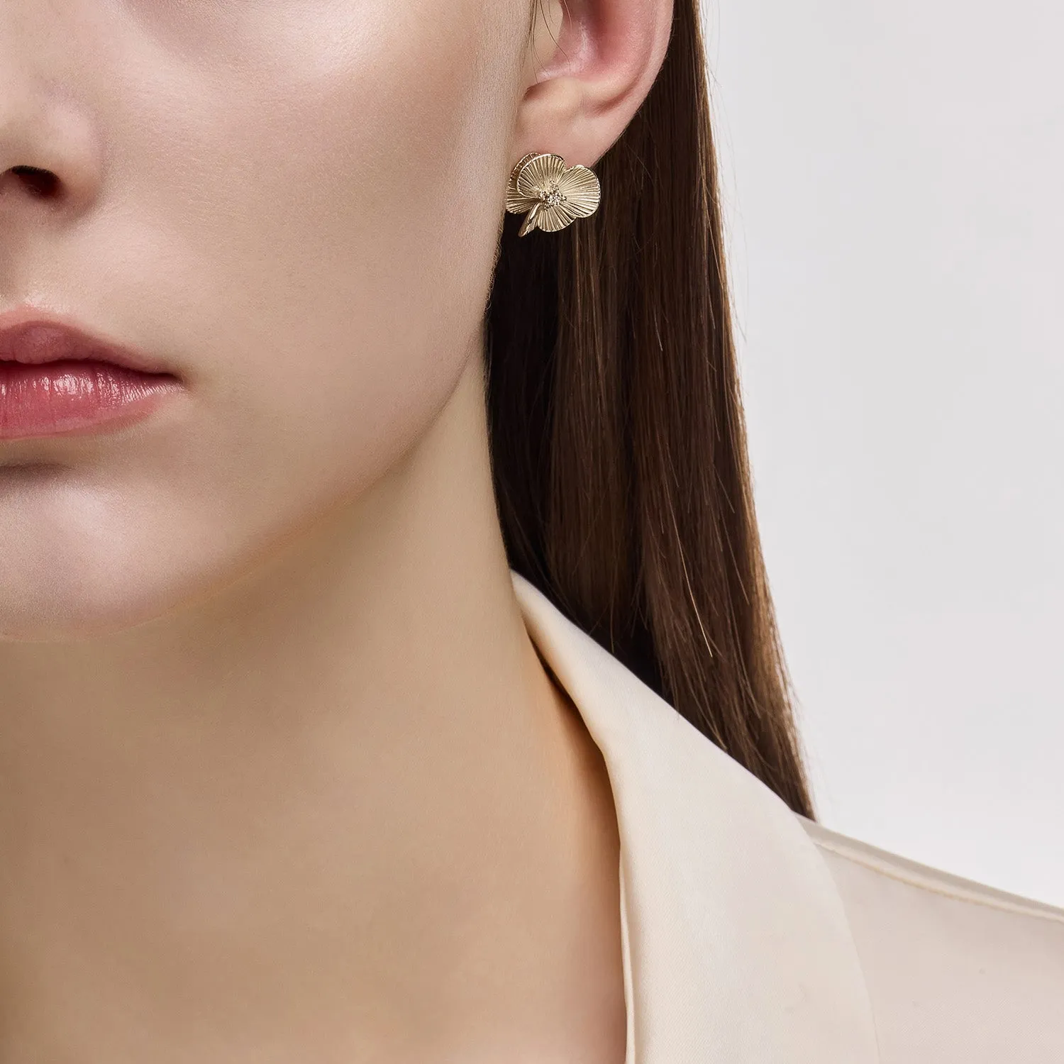La D.D Gold One-sided Earring JDDEN5S074S