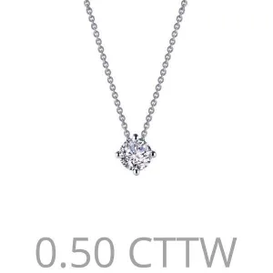 Lafonn 0.50 Carat Classic Four Prong Simulated Round Cut Diamond Solitaire