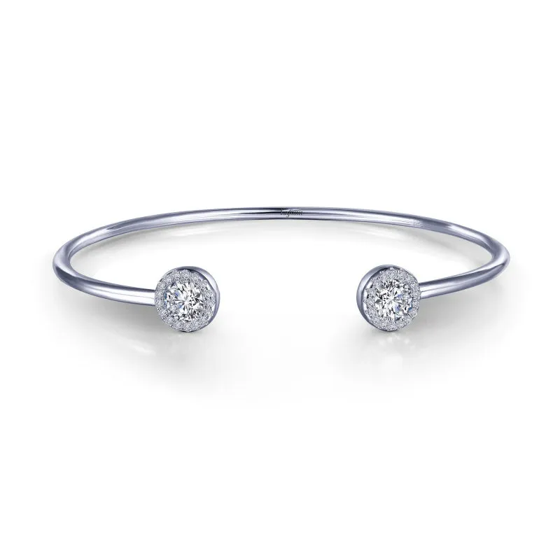 Lafonn 1.26 CTW Open Cuff Halo Bracelet