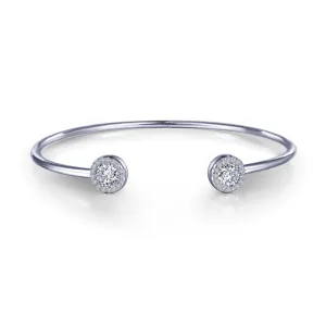 Lafonn 1.26 CTW Open Cuff Halo Bracelet