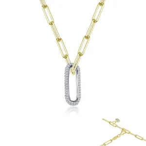Lafonn 2-Tone Paperclip Necklace