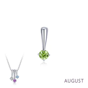 Lafonn August Birthstone Love Pendant