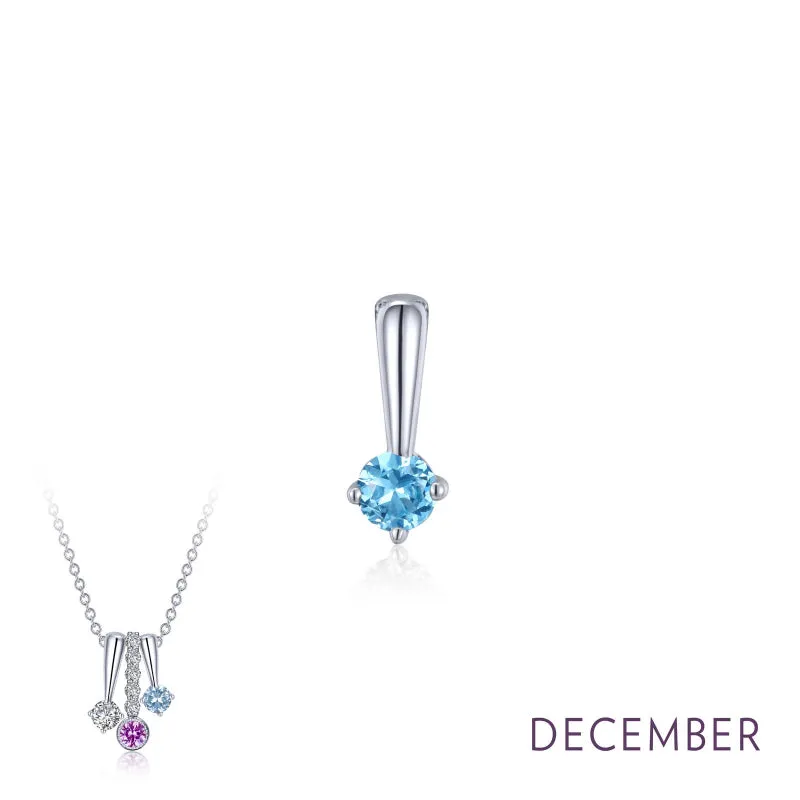 Lafonn December Birthstone Love Pendant