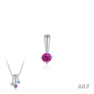 Lafonn July Birthstone Love Pendant